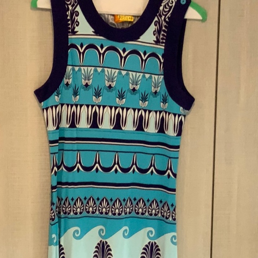 Tory Burch 100%silk below knee gorgeous dress size large